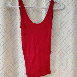 Red Sleeveless Women's Top